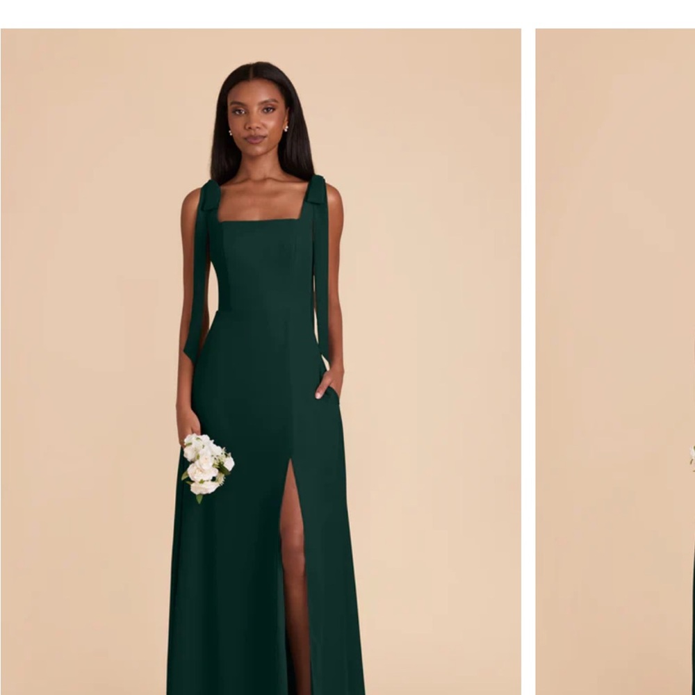 Birdy grey Alex convertible emerald chiffon dress. Size XS